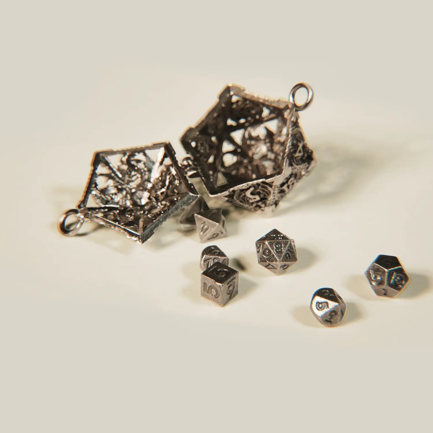 Sterling Silver Dice Necklace