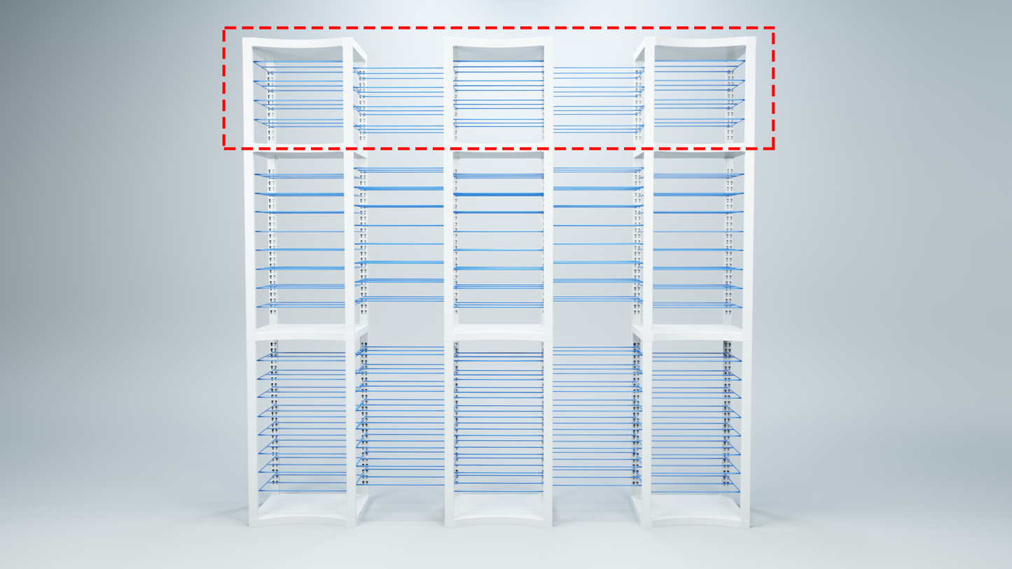 Triple ShortThrone with 20 shelves