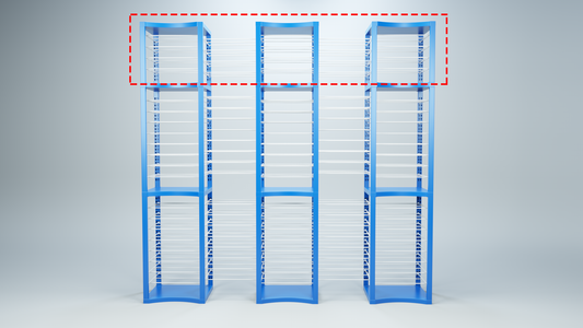 Triple ShortThrone with 20 shelves