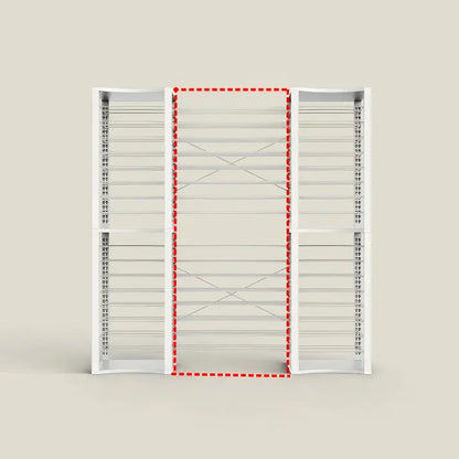 White BoxDuke board game storage system with adjustable shelves for tabletop games