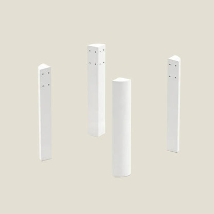 White coffee table legs for a low-profile board game and gaming table setup