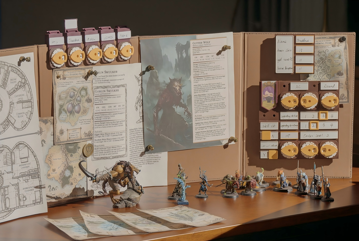 Writable reusable stat tracker panel for DM screen