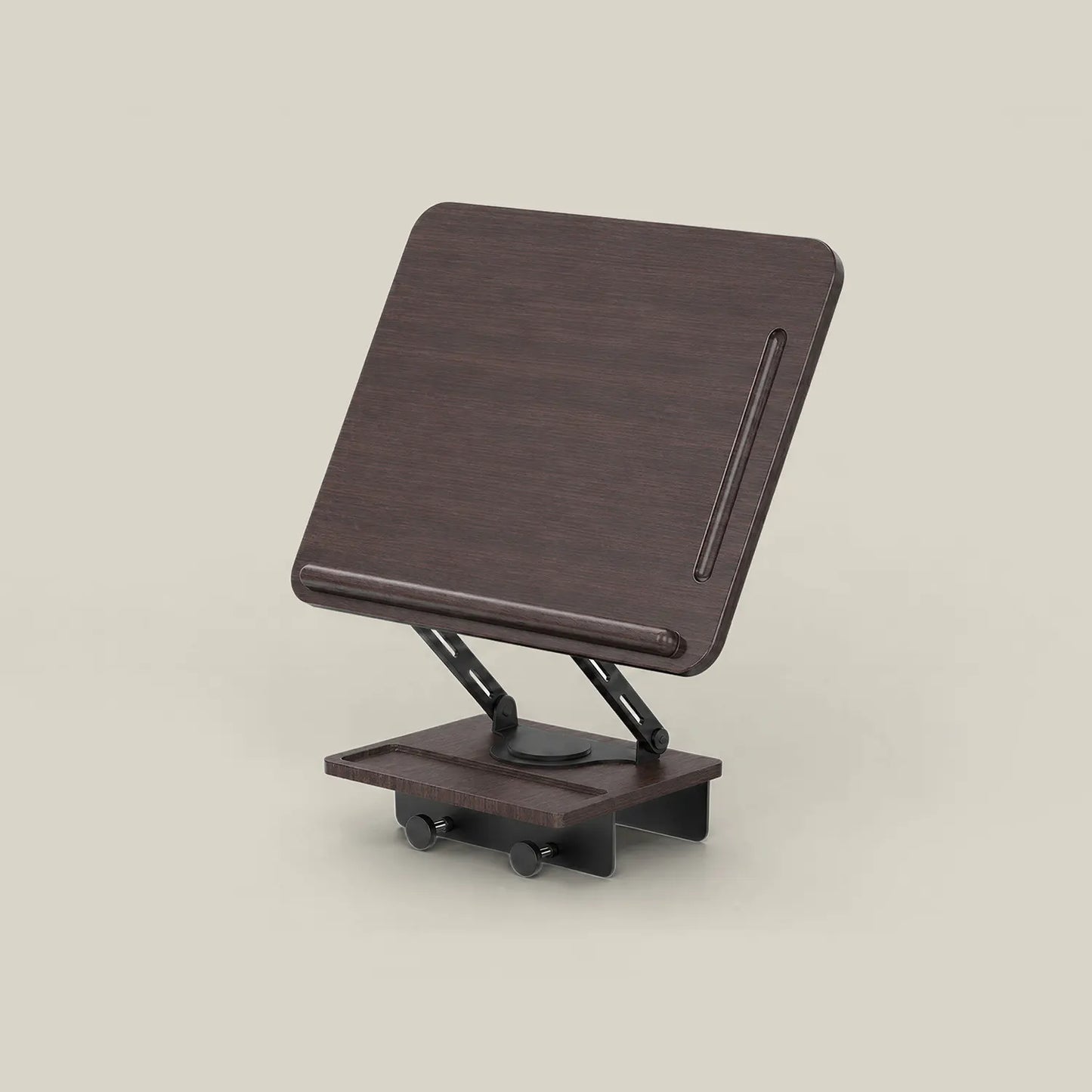 Adjustable side desk in Wizardly Walnut finish