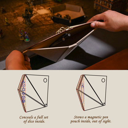 Adventure binder with hidden storage