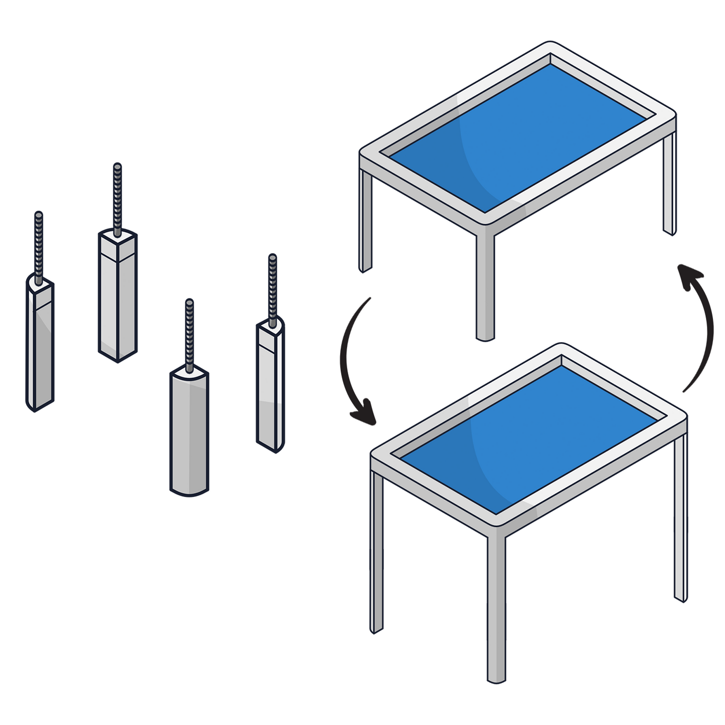 BAR HEIGHT Leg Extenders