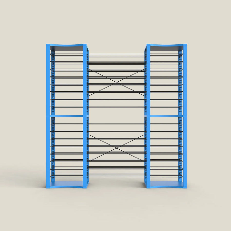 BoxKing + 14 extra wide shelves + 32 shelves