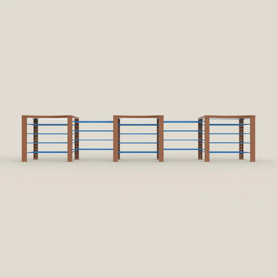 Triple ShortThrone with 20 shelves| BoxKing Gaming