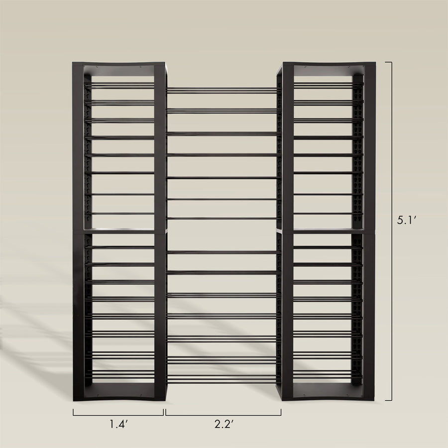 BoxKing + 14 extra wide shelves + 32 shelves