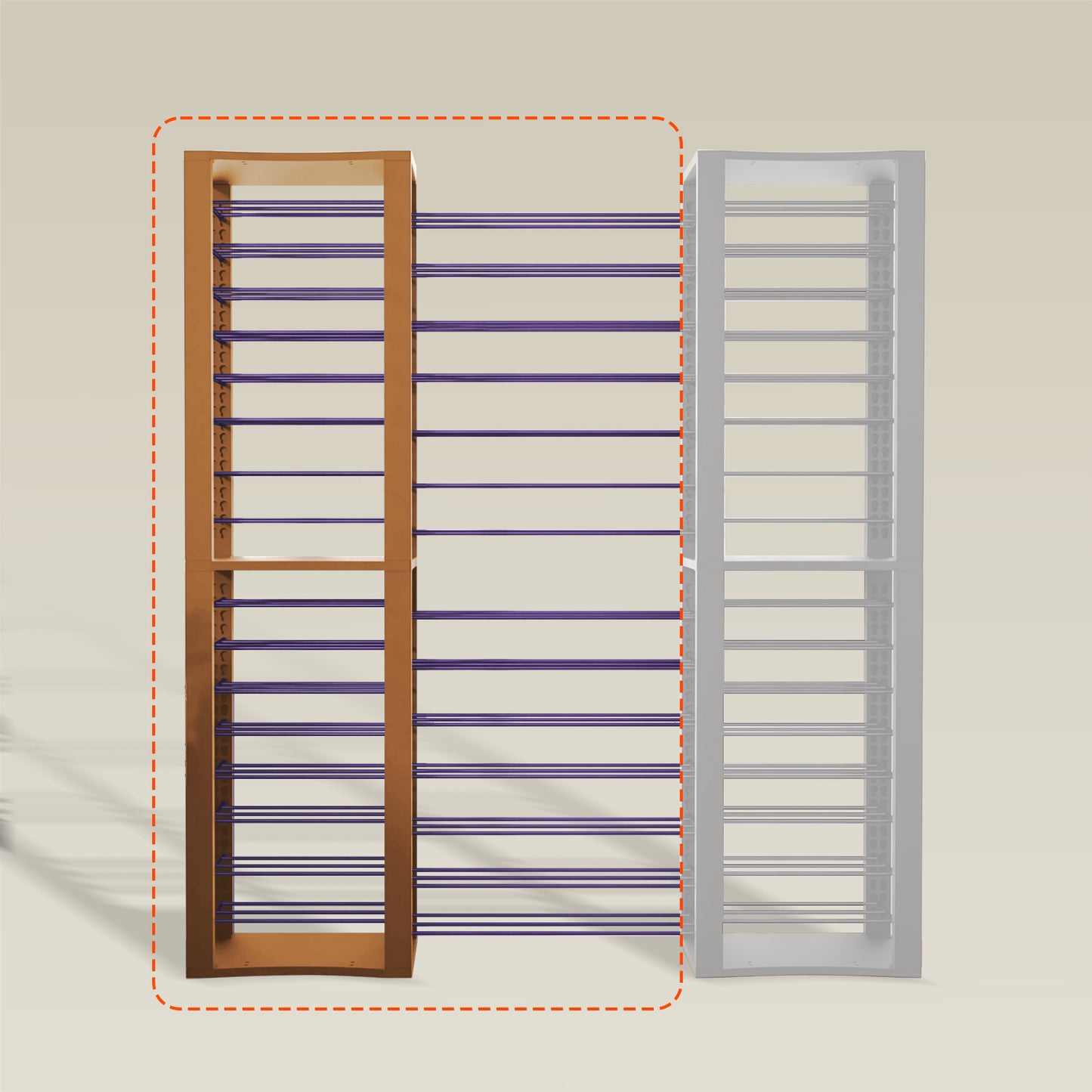 BoxThrone Expansion + 14 extra wide shelves + 16 shelves