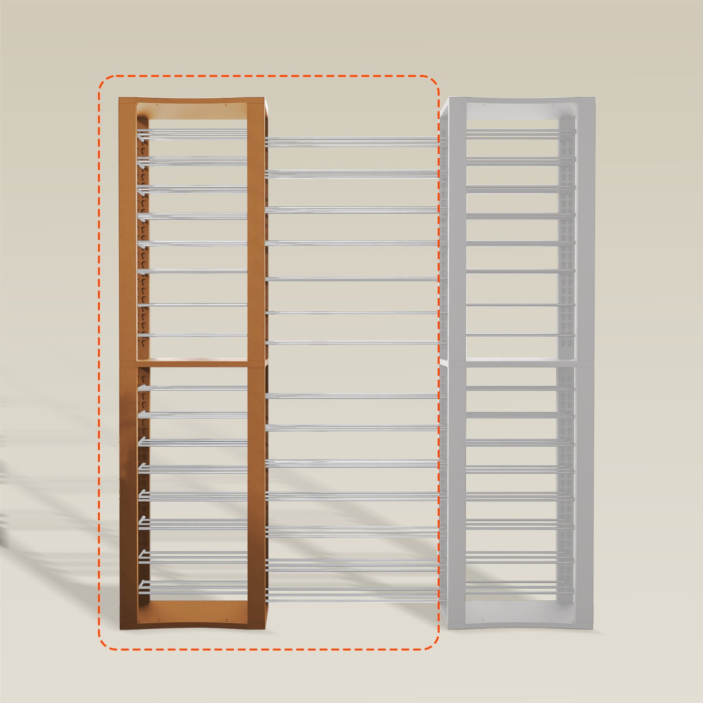 BoxThrone Expansion + 14 extra wide shelves + 16 shelves
