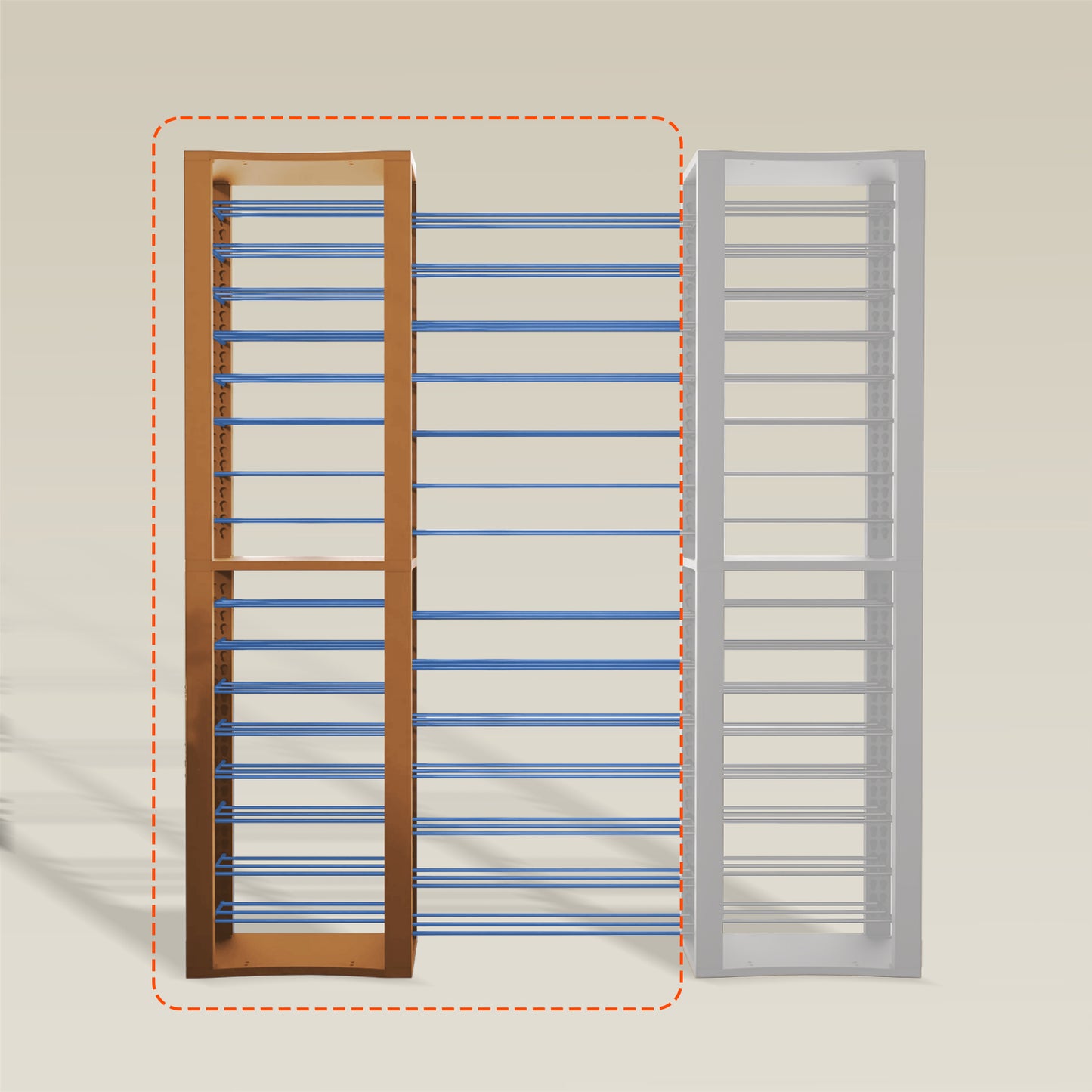 BoxThrone Expansion + 14 extra wide shelves + 16 shelves