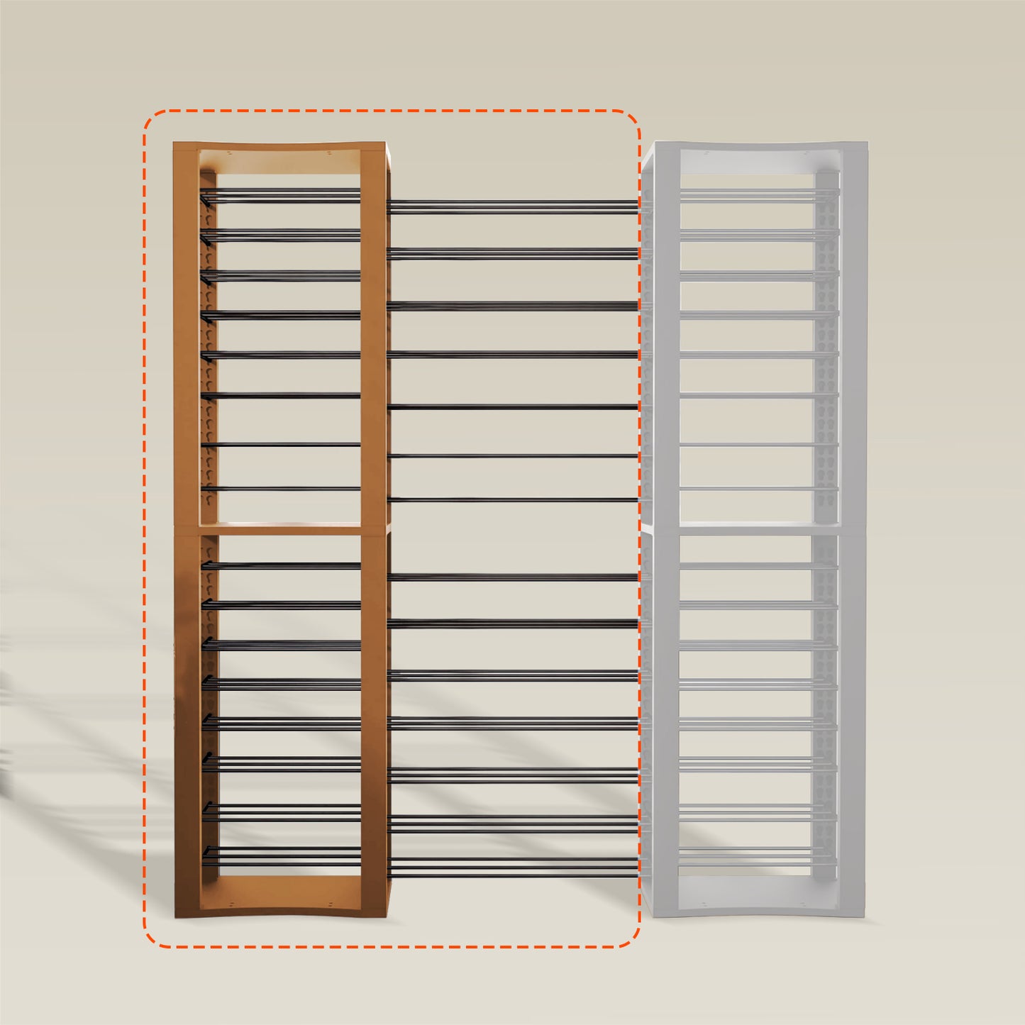 BoxThrone Expansion + 14 extra wide shelves + 16 shelves