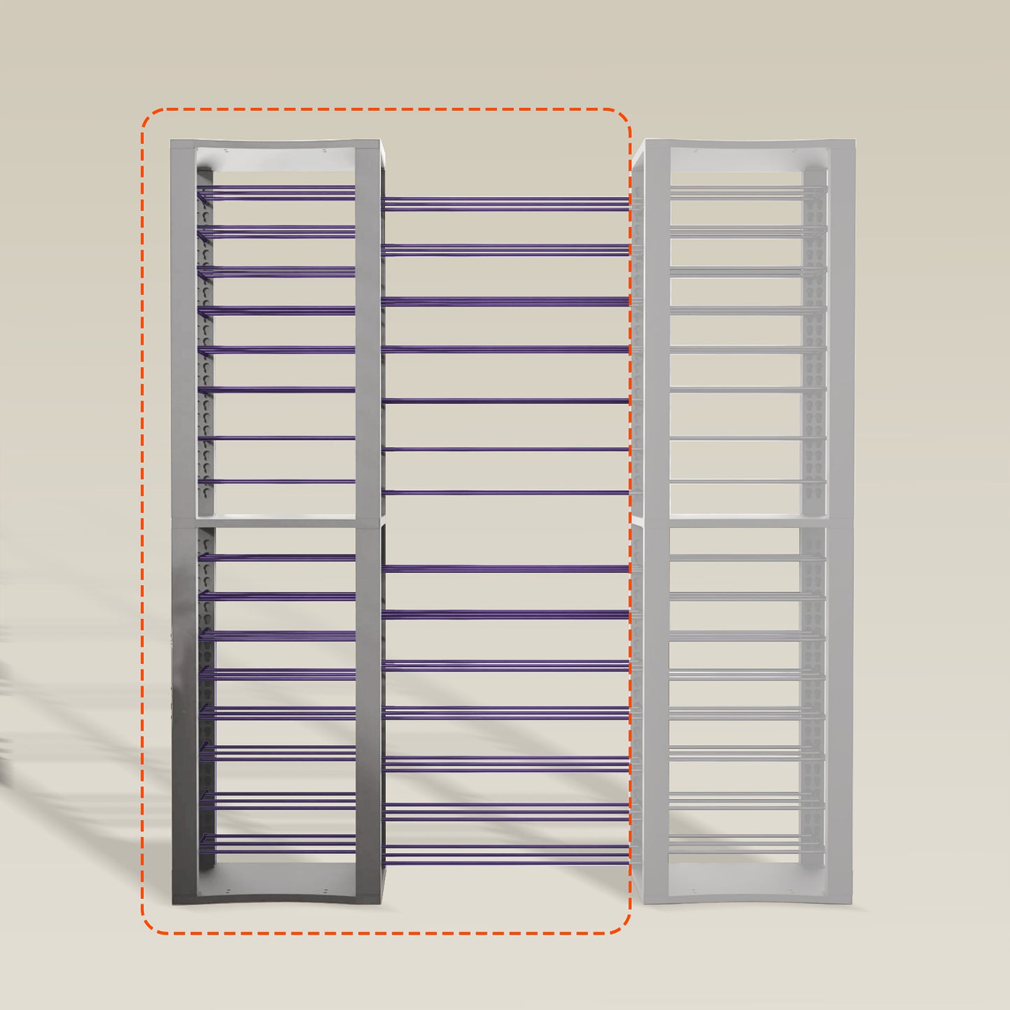 BoxThrone Expansion + 14 extra wide shelves + 16 shelves