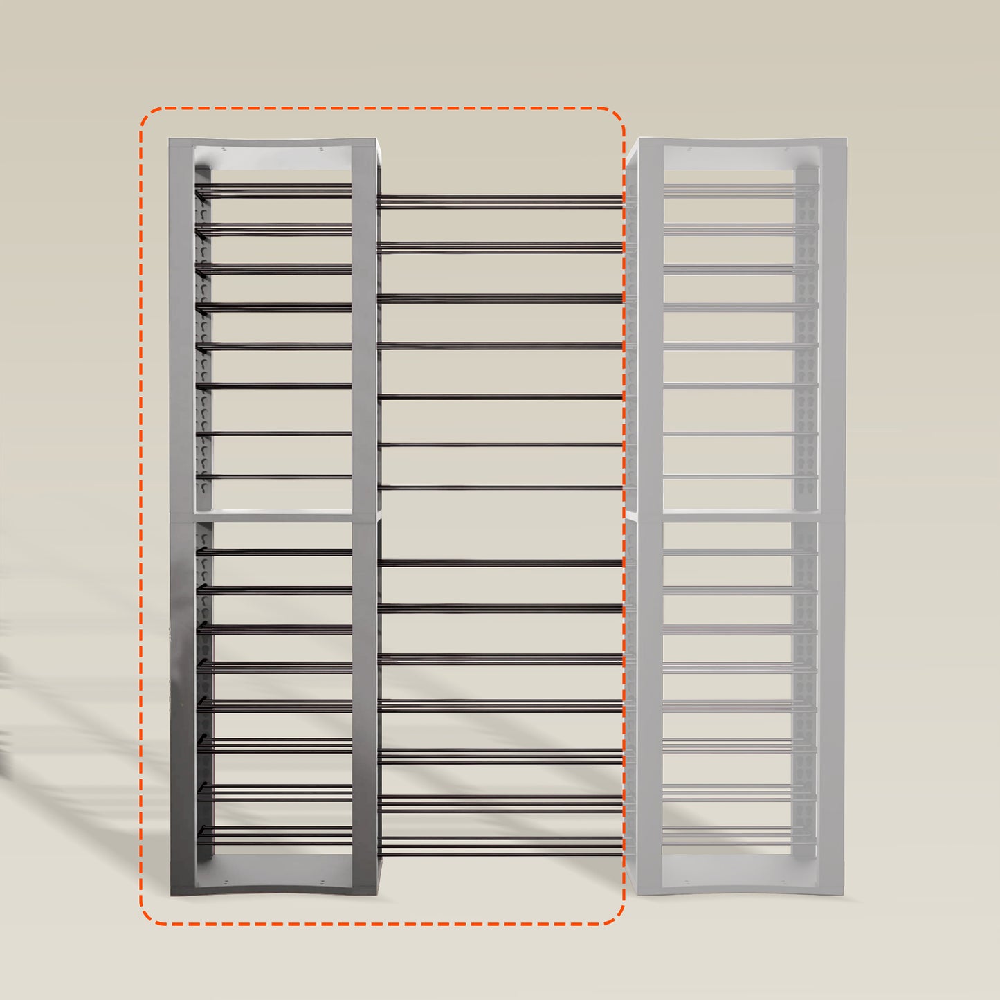 BoxThrone Expansion + 14 extra wide shelves + 16 shelves