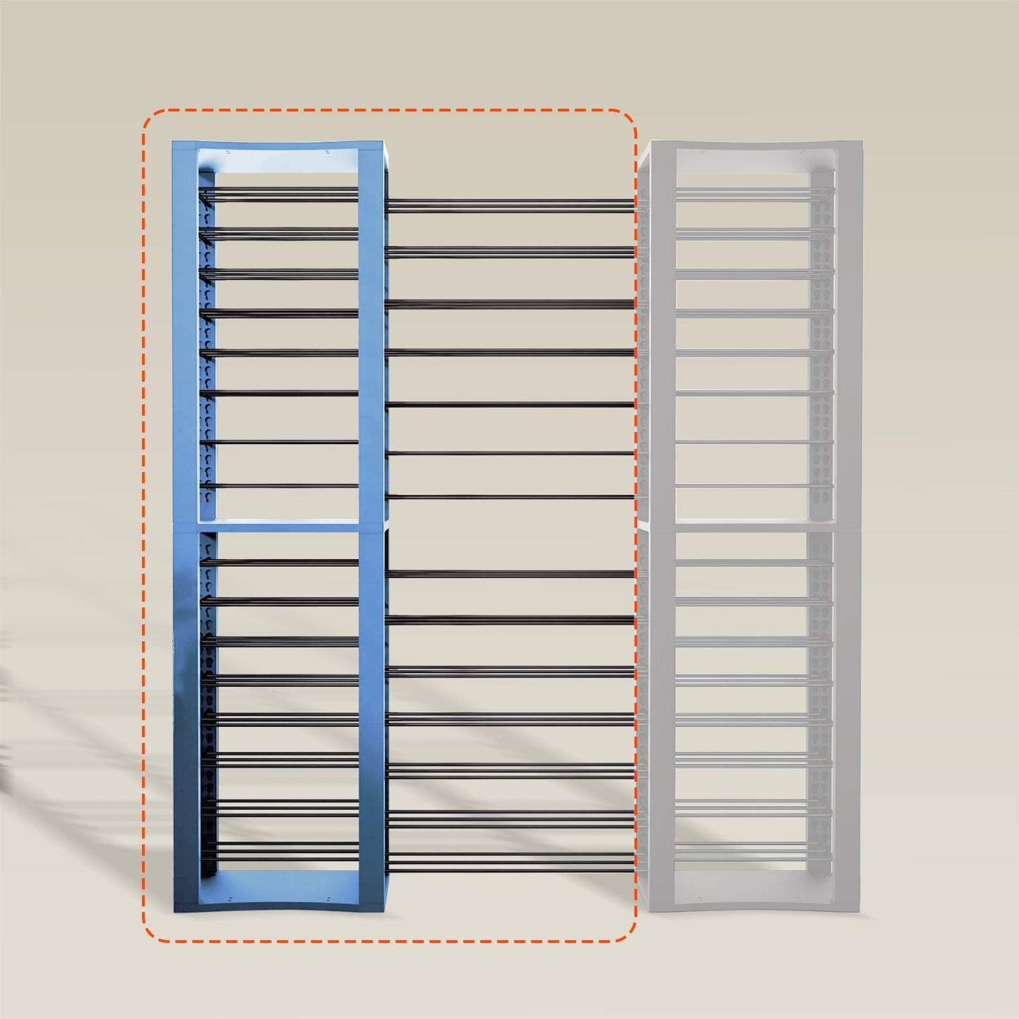 BoxThrone Expansion + 14 extra wide shelves + 16 shelves
