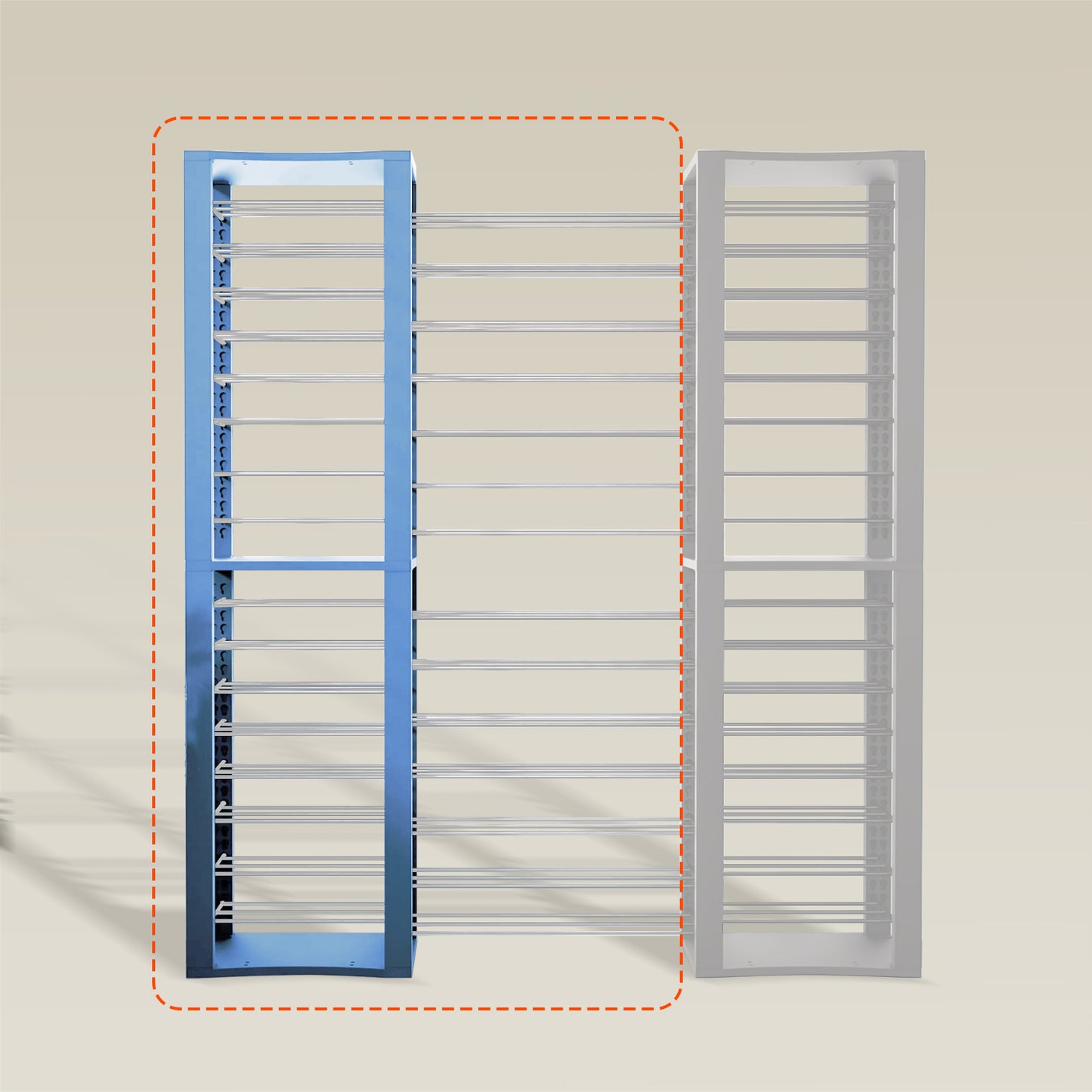 BoxThrone Expansion + 14 extra wide shelves + 16 shelves