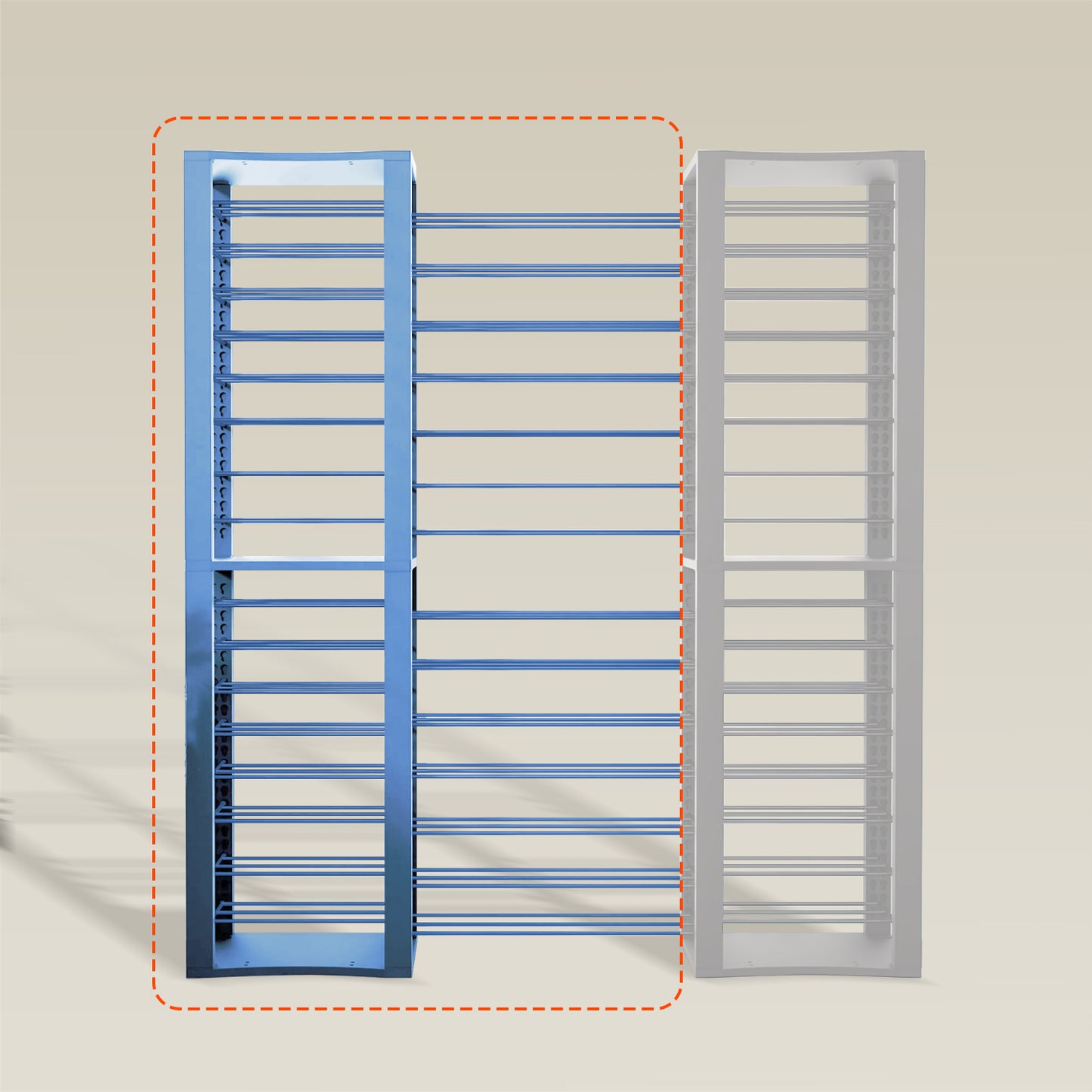 BoxThrone Expansion + 14 extra wide shelves + 16 shelves