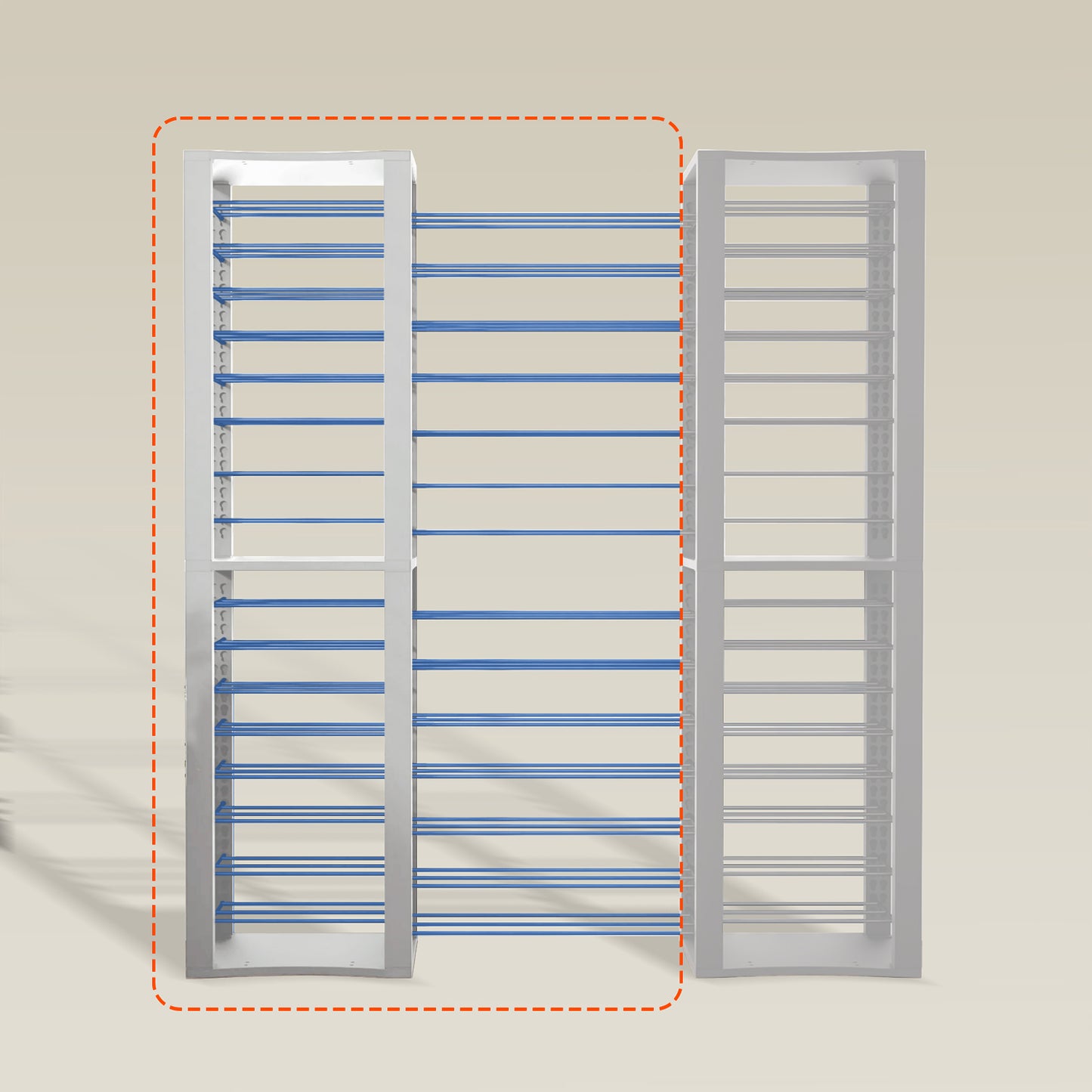 BoxThrone Expansion + 14 extra wide shelves + 16 shelves