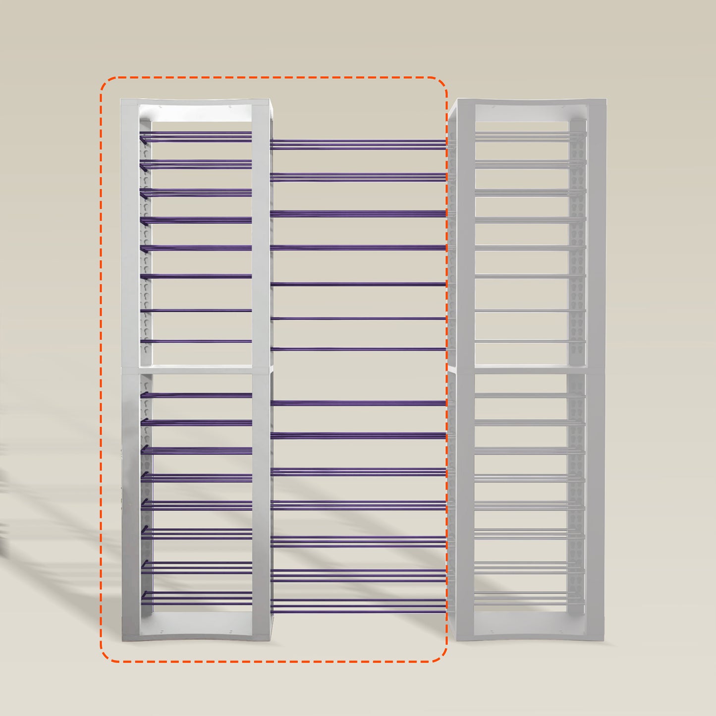 BoxThrone Expansion + 14 extra wide shelves + 16 shelves