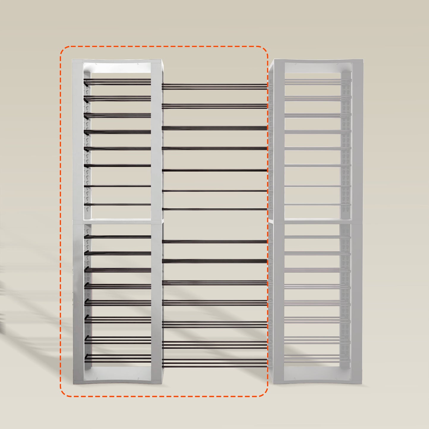 BoxThrone Expansion + 14 extra wide shelves + 16 shelves