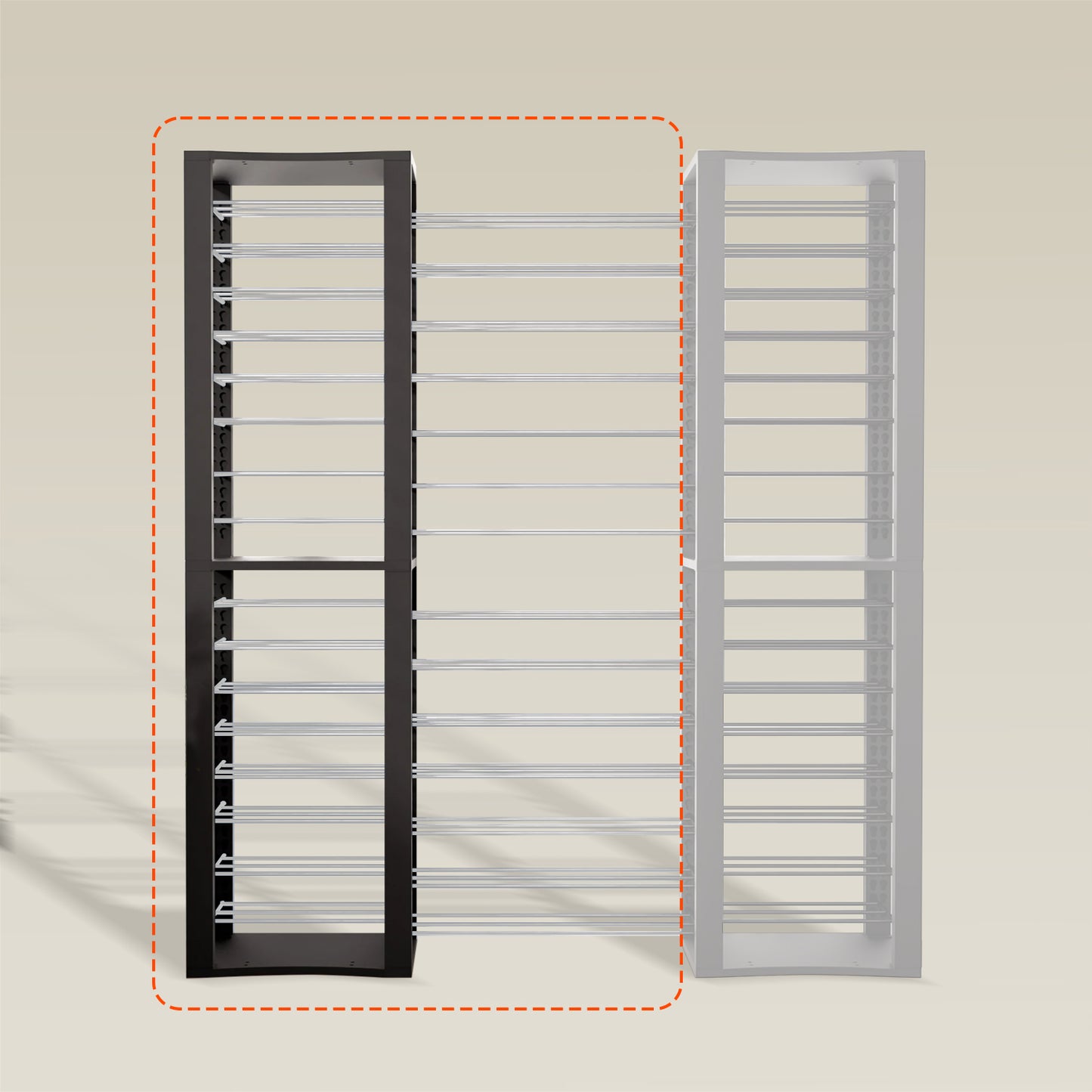 BoxThrone Expansion + 14 extra wide shelves + 16 shelves