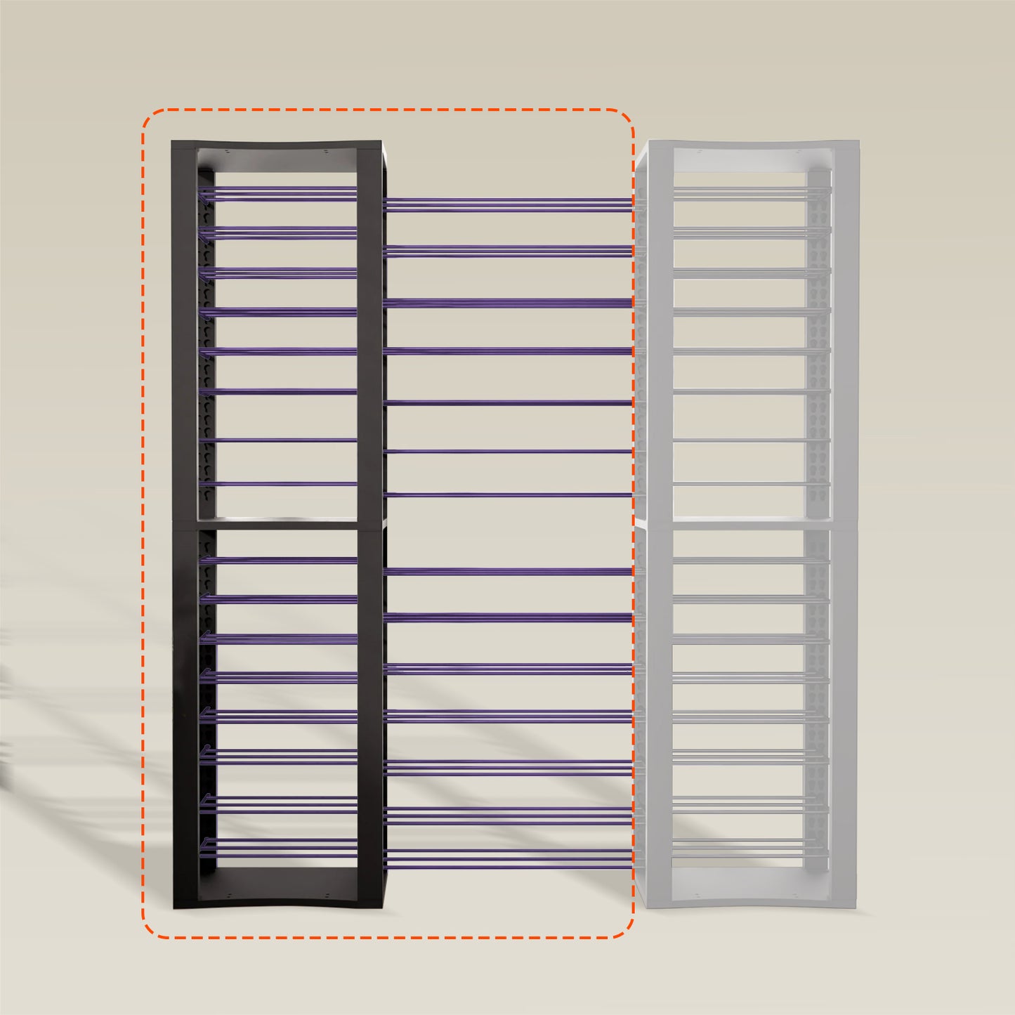 BoxThrone Expansion + 14 extra wide shelves + 16 shelves