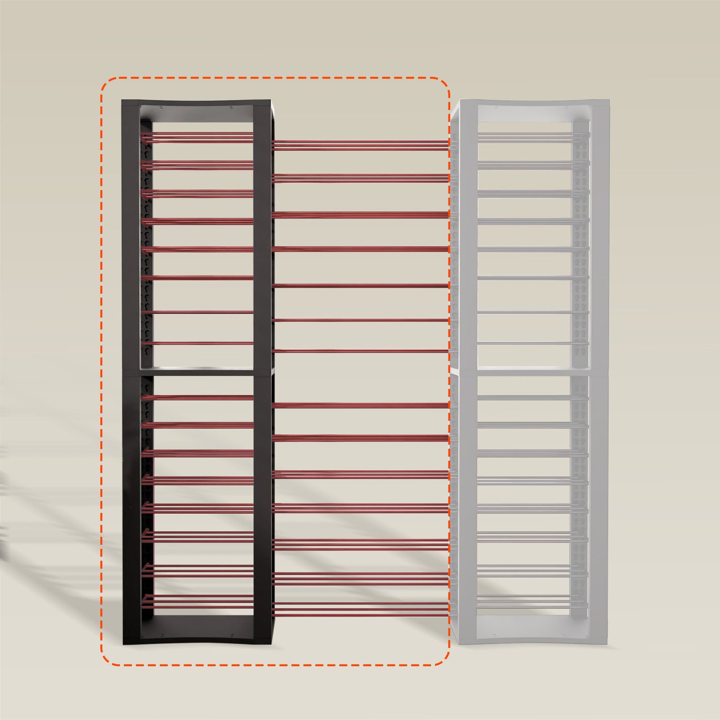 BoxThrone Expansion + 14 extra wide shelves + 16 shelves