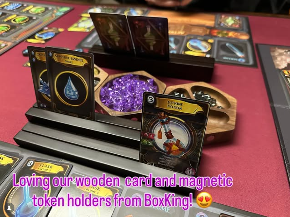 Magnetic Wood Token Trays