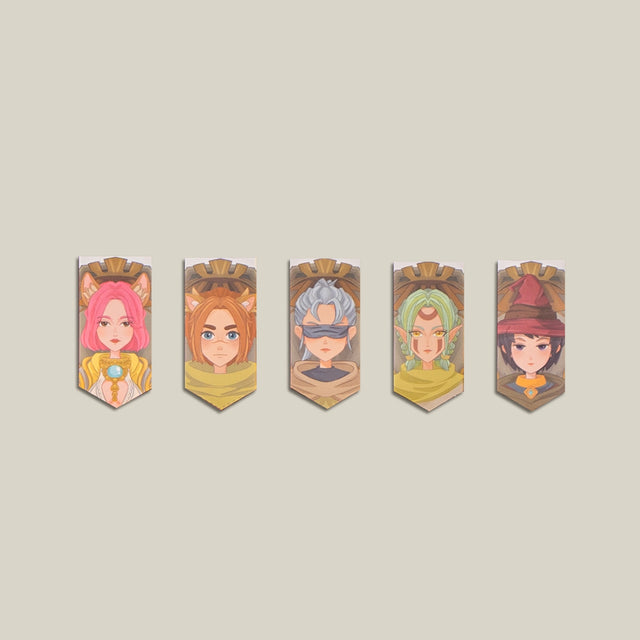 Character Portrait Display Pack (22 Cards for DM Screen & Trackers)