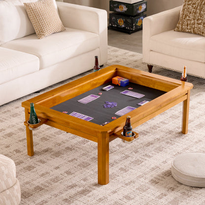 Wooden Coffee Gaming Table With Topper