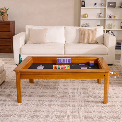 Wooden Coffee Gaming Table With Topper