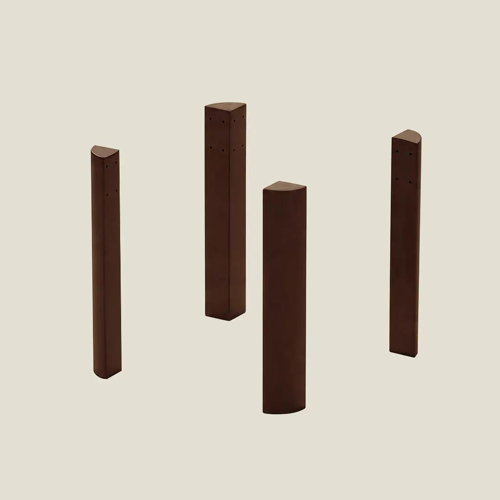 Brown coffee table legs for a ironside 2.0 gaming table and tabletop setup