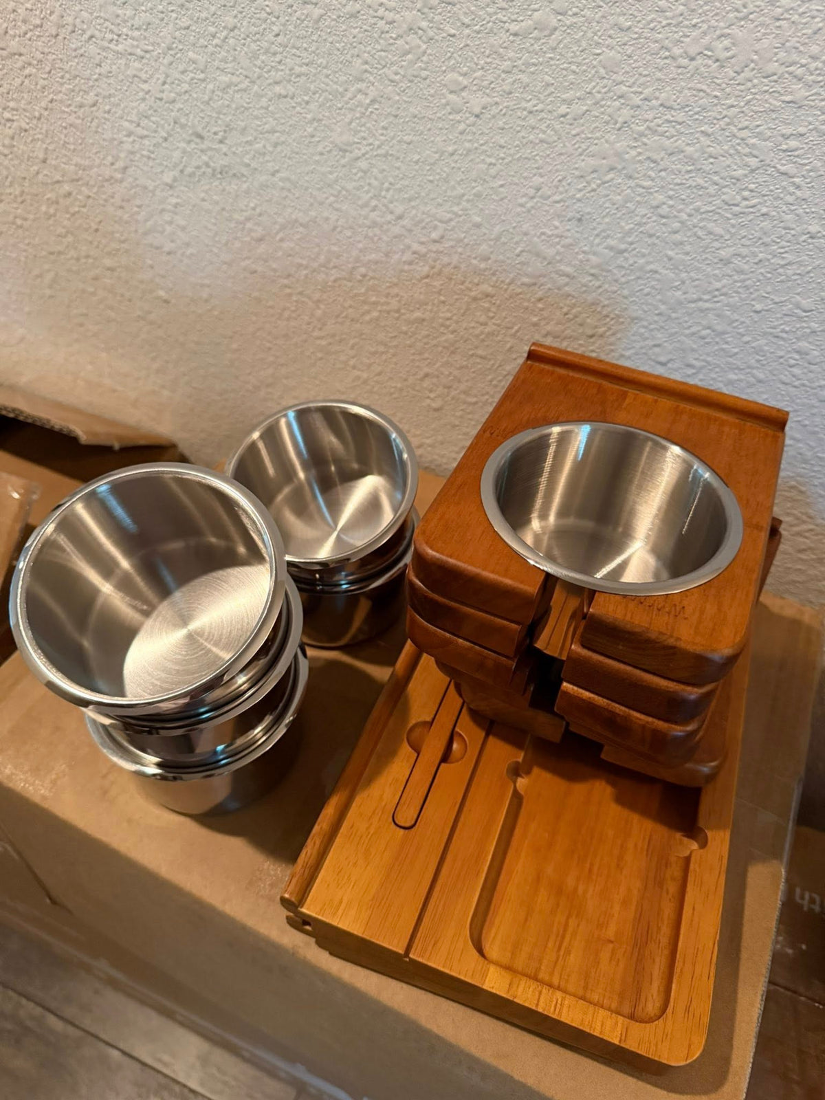 Cup Holder Pack for Wooden Table