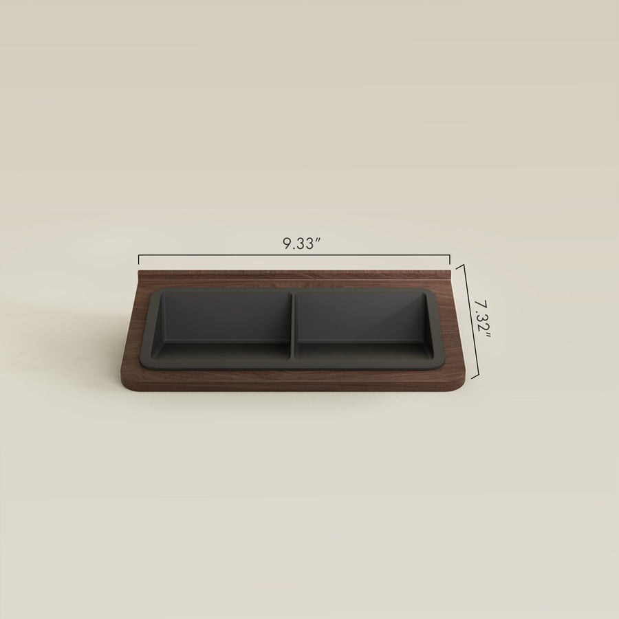 DECK AND DISCARD Holders for Wooden Table-BoxKing