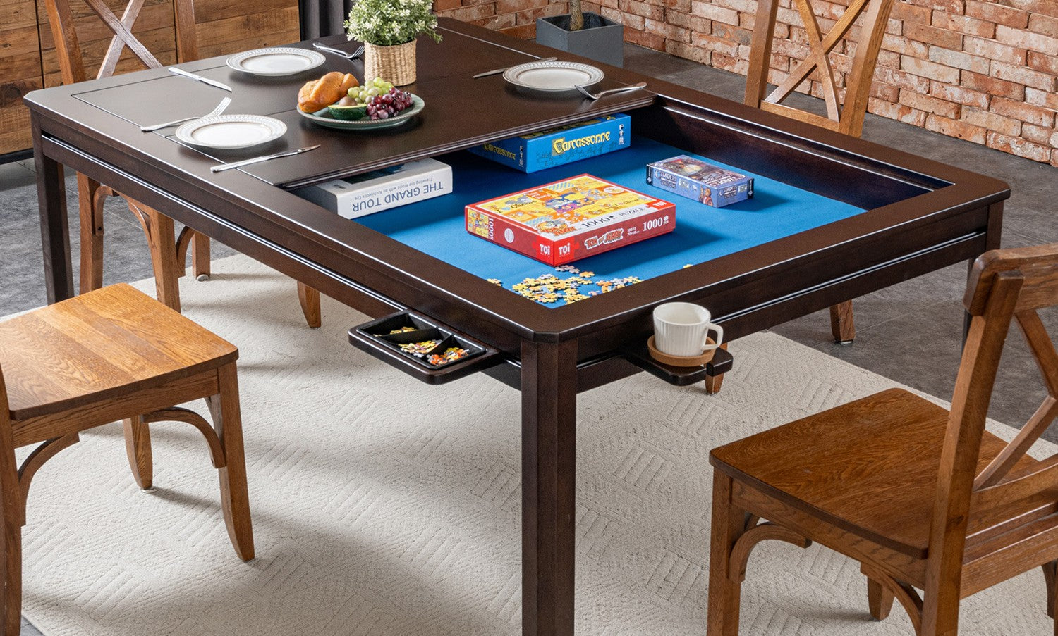 DECK AND DISCARD Holders for Wooden Table | BoxKing Gaming