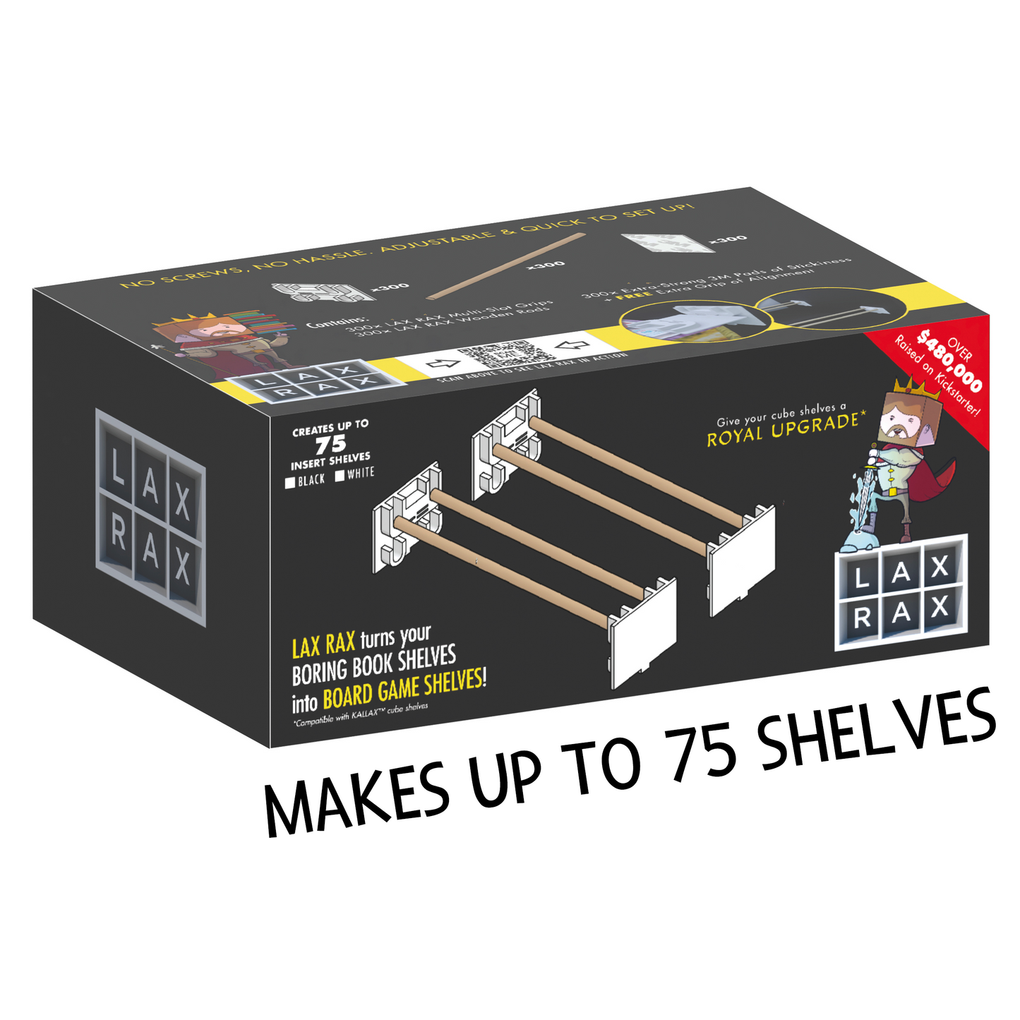 LAX RAX game shelf insert | 75-pack