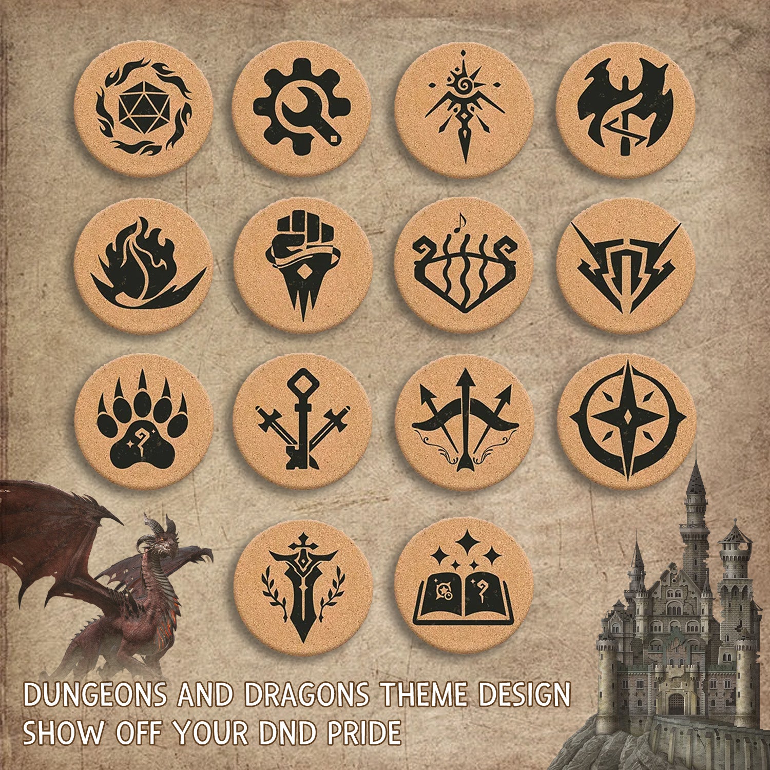 dnd_class_coasters_cork_14_pack