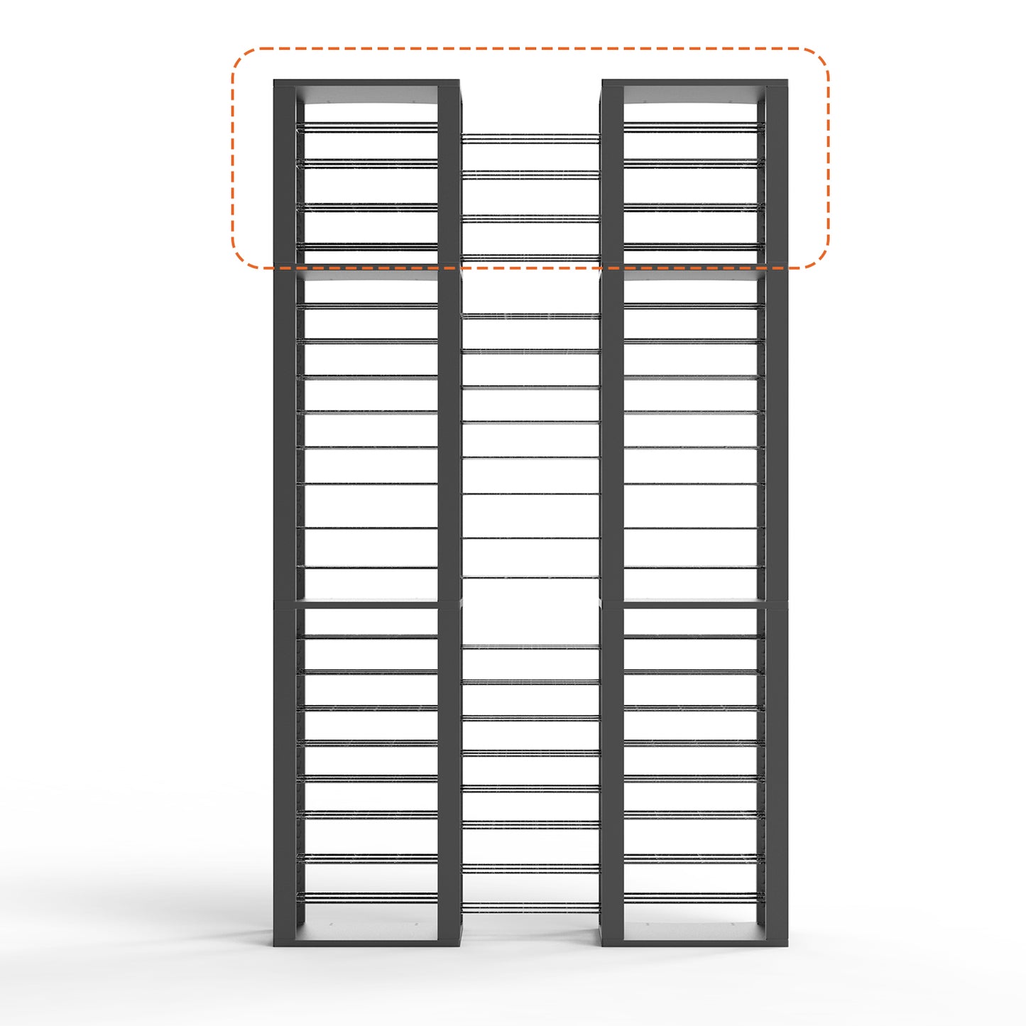 Double ShortThrone with 12 shelves
