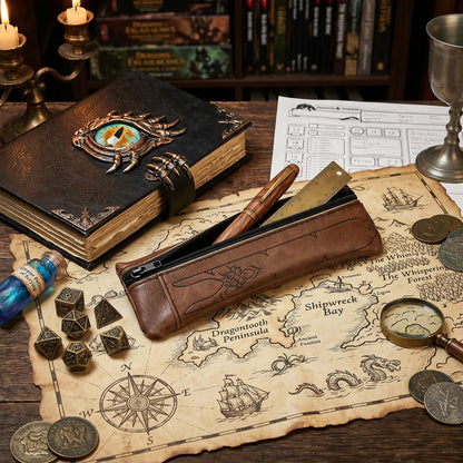 Elastic Journal Pouch with Dice Pocket