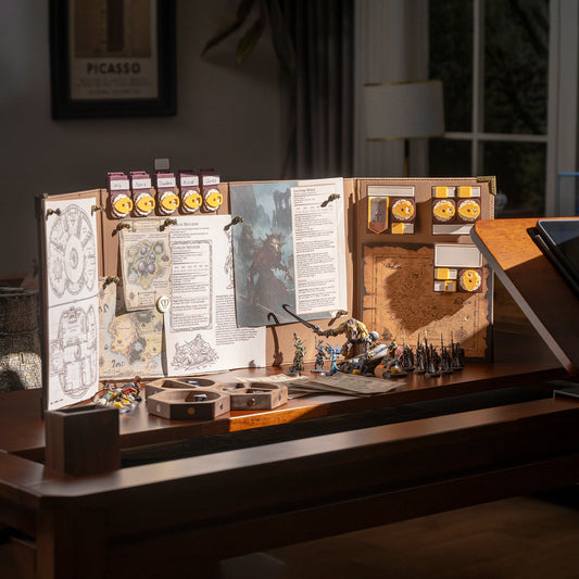 Equation: Magnetic DM Screen with Dice Tower