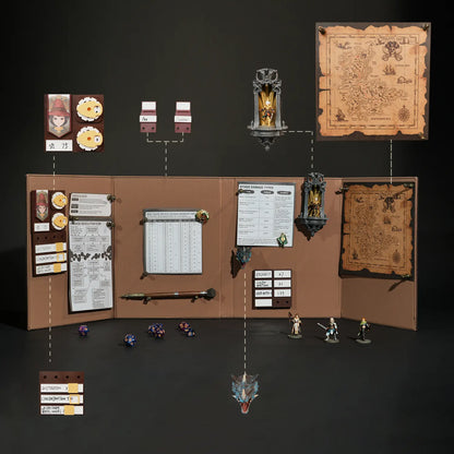 Equation: Magnetic DM Screen with Dice Tower