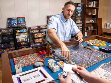 Complete gaming room setup with board game table
