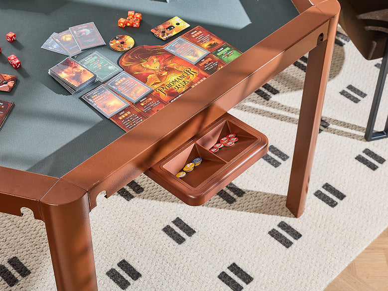 Modern game room ideas with a board game table for tabletop gaming and family entertainment