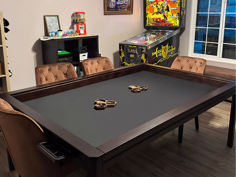 kingswood wooden gaming table with chair