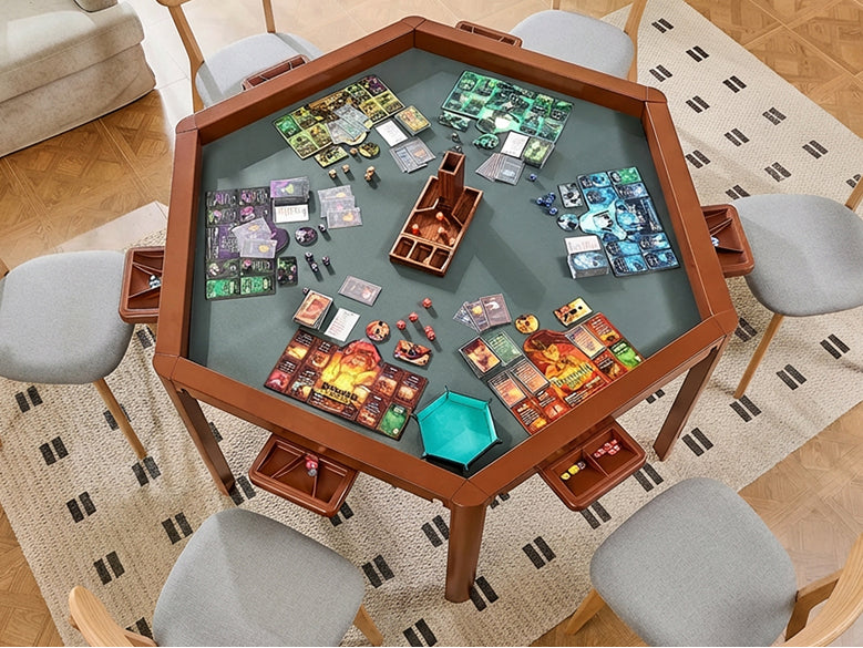 hex gaming table for game night