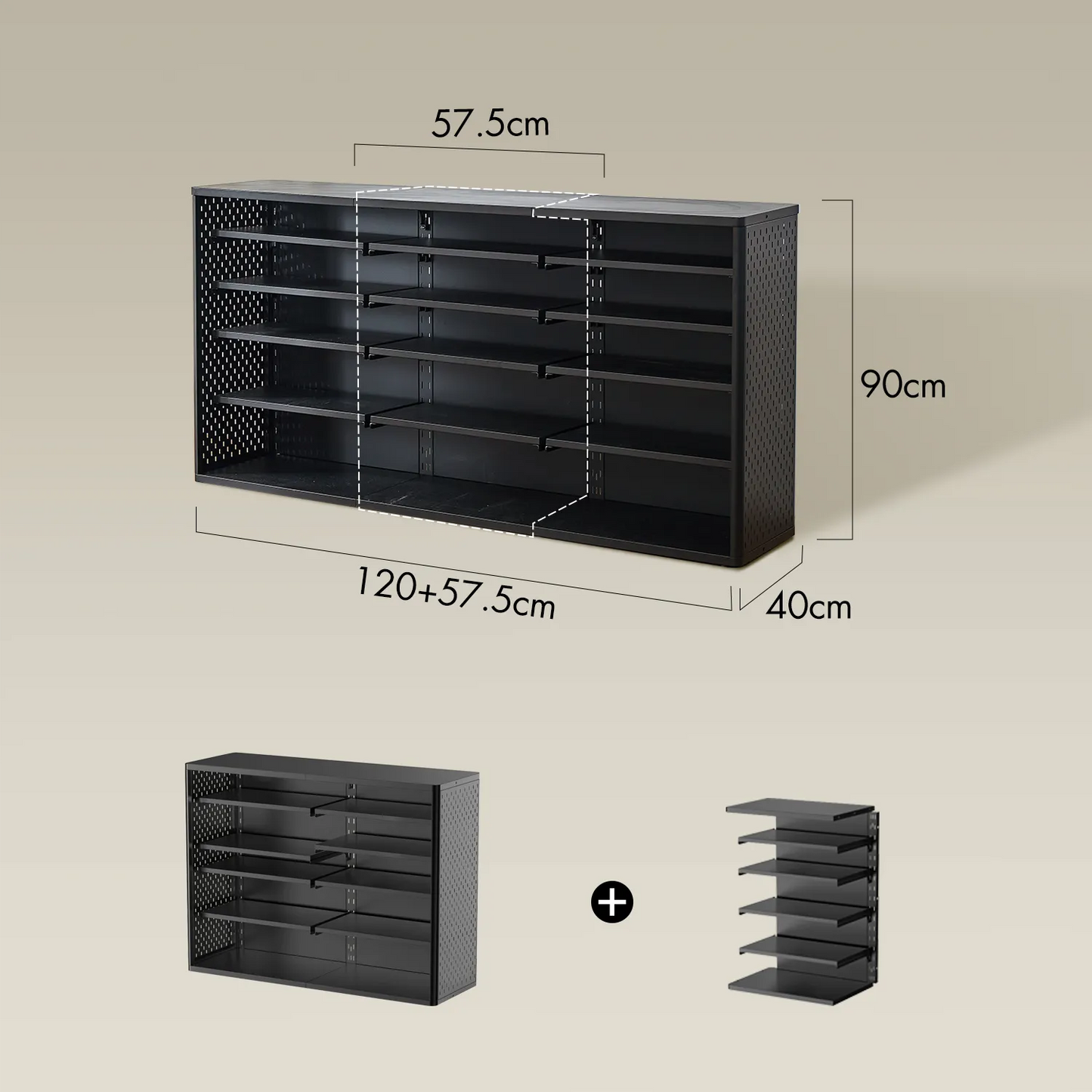 gamekeep-90cm-extension-pack-–-tall-modular-add-on-for-expandable-board-game-storage-system