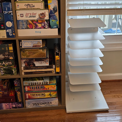 GamePillar board game storage system for games and tabletop gaming accessories