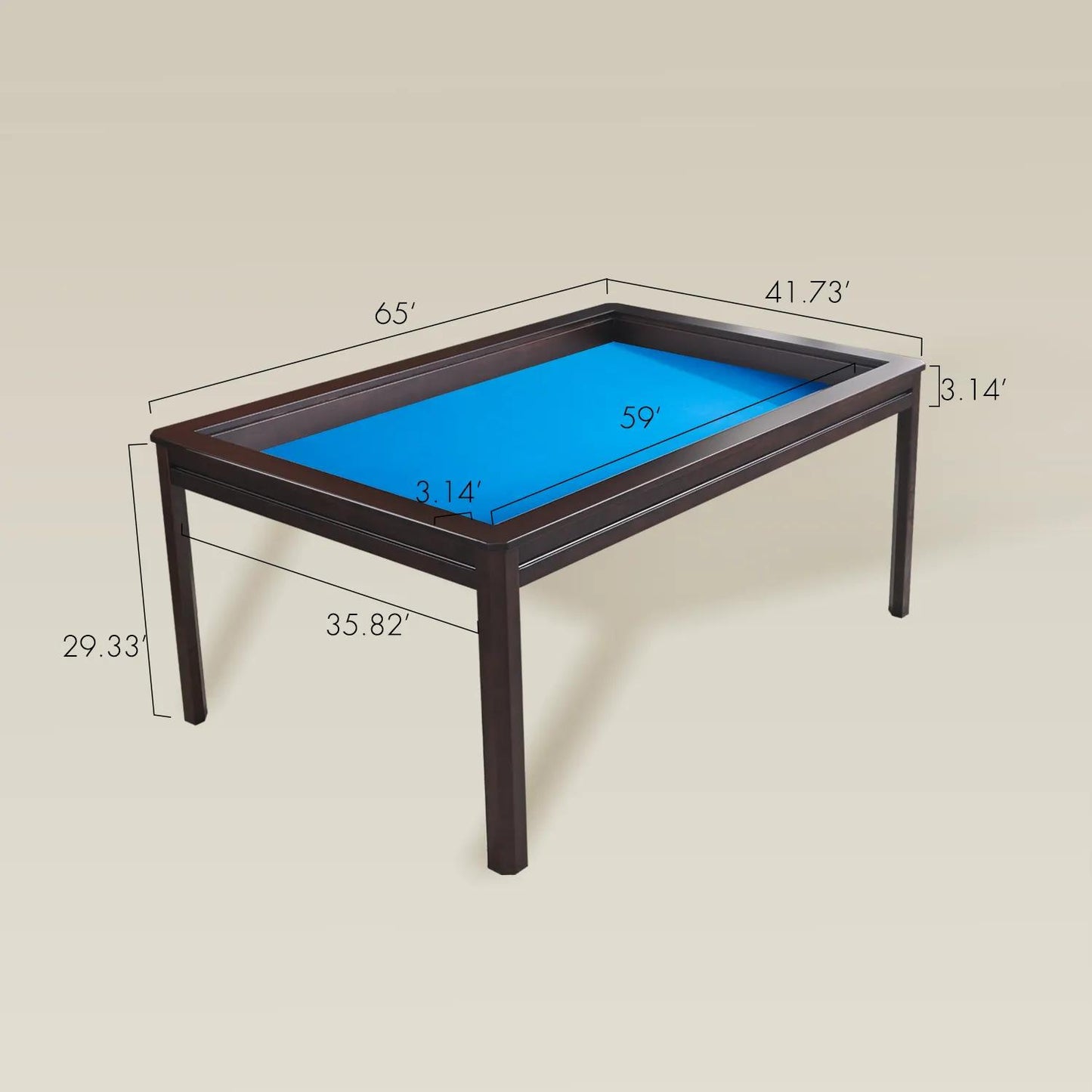 LED Kingswood (3×5'): The Royal Game Table | BoxKing Gaming
