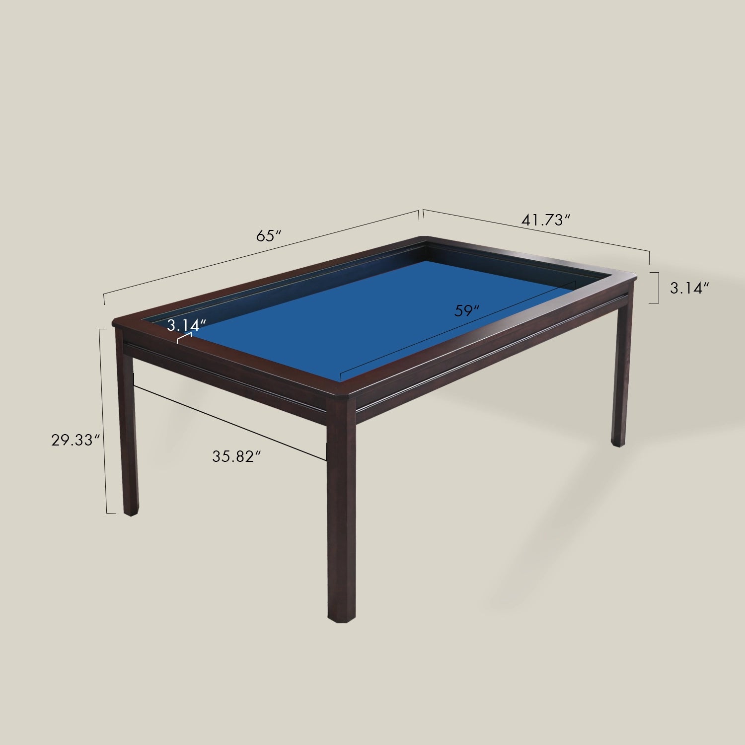Gaming Table Size