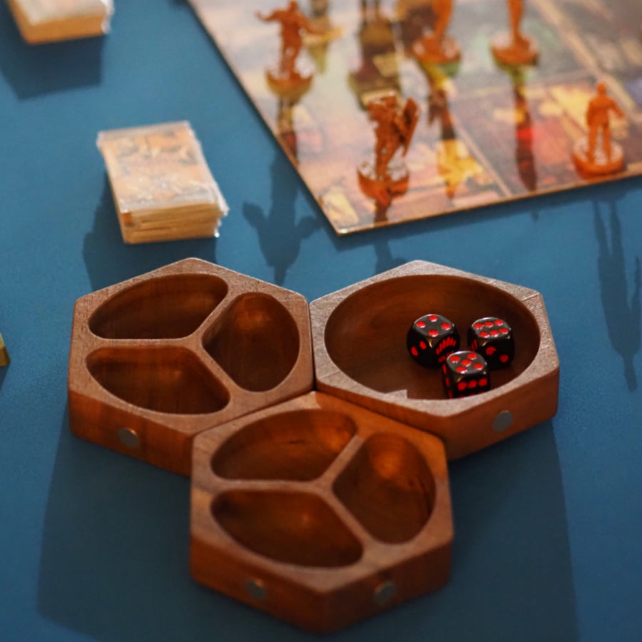 Magnetic Wood Token Trays-BoxKing